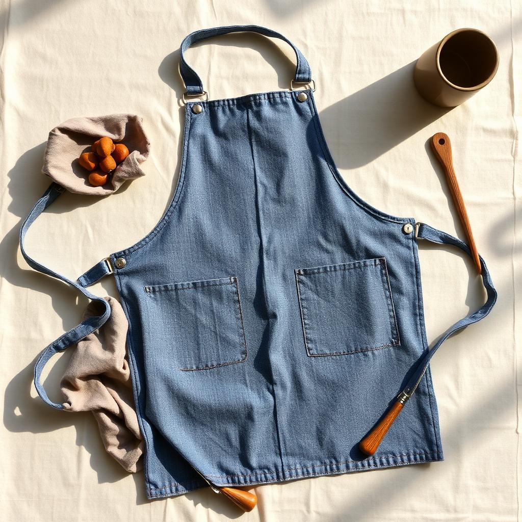 Denim Chicken Saddle Apron
