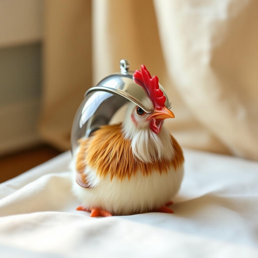 Tiny Chicken Helmet (Photo Prop)