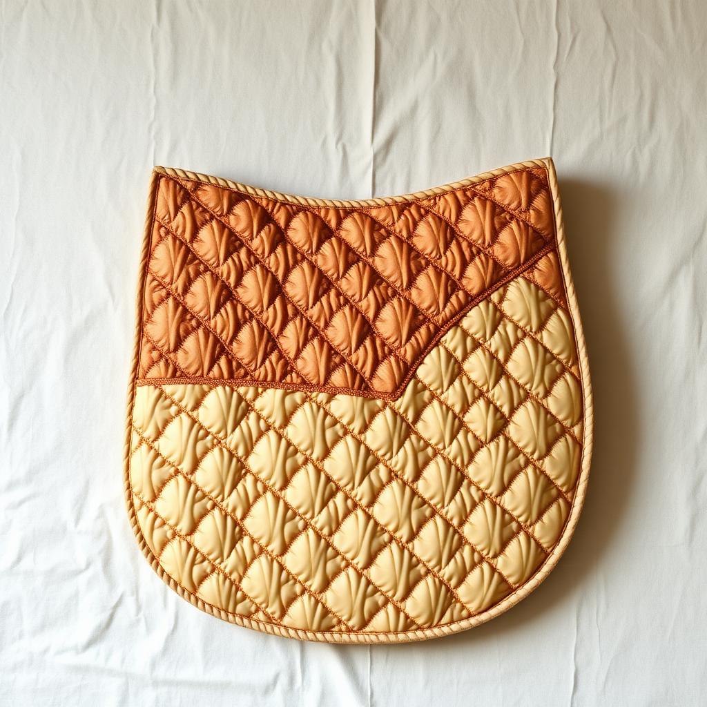 Quilted Feather-Pattern Saddle